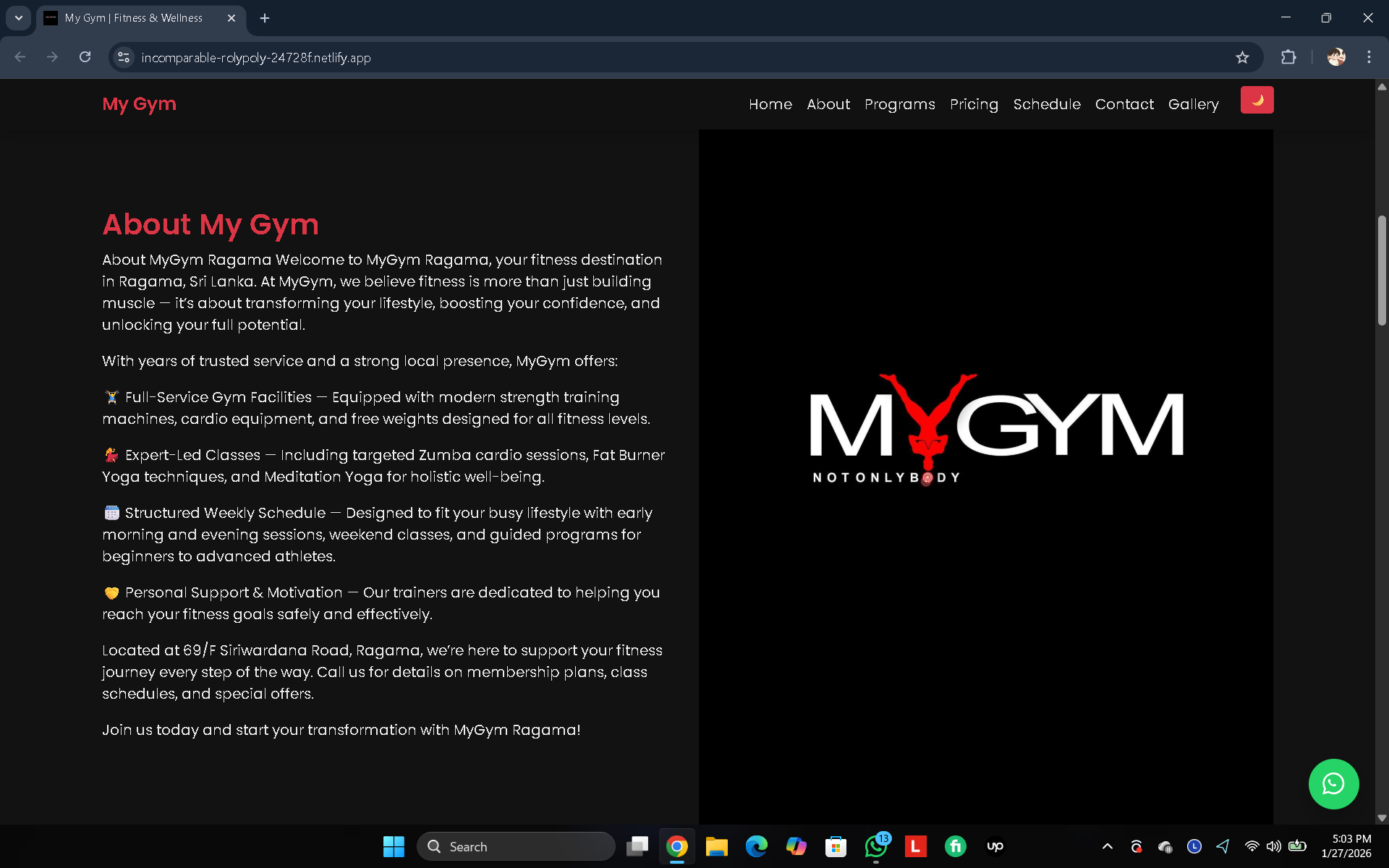 MyGym screenshot 1